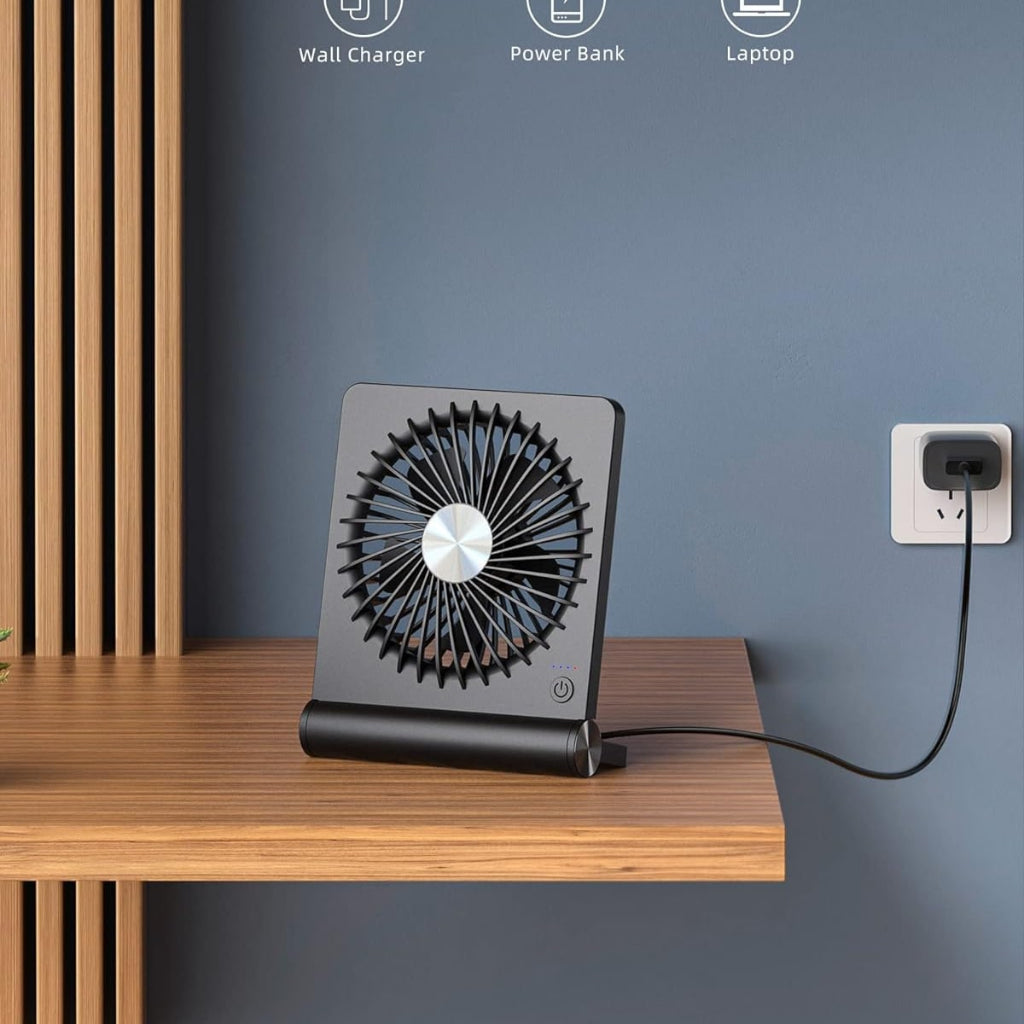 Tragbarer USB-Klemm-Tischventilator, kompakte faltbare Kühlbox | Temsk