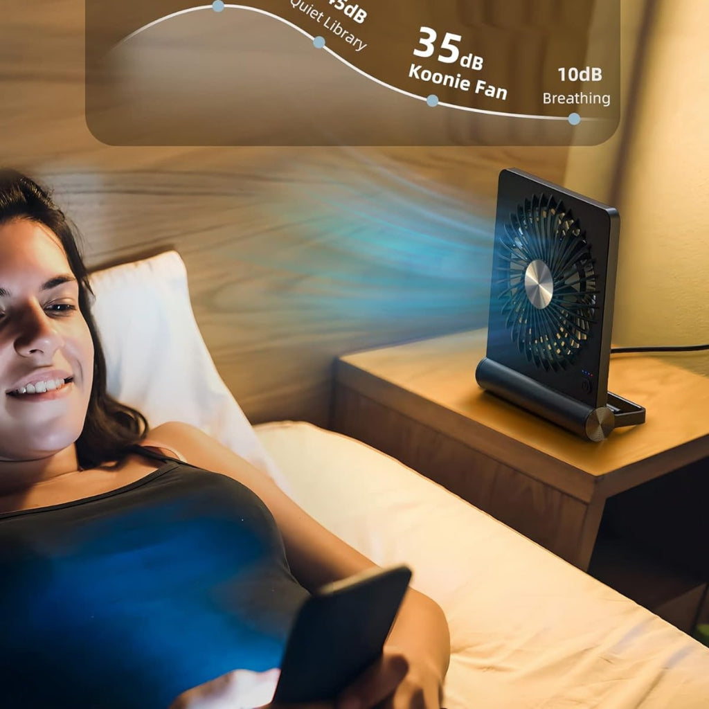 Tragbarer USB-Klemm-Tischventilator, kompakte faltbare Kühlbox | Temsk