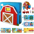 LumaNest Farm Life Felt Quiet Book For Babies With Fruit And Animals | Temsk
