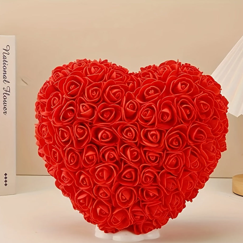 Rose Heart Artificial Flower Table Decor For Mother's Day Gift | Temsk