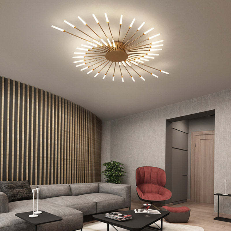 LumaNest Sleek Ceiling Lamp For Living Rooms And Bedrooms With Warm Ambient Lighting | Temsk