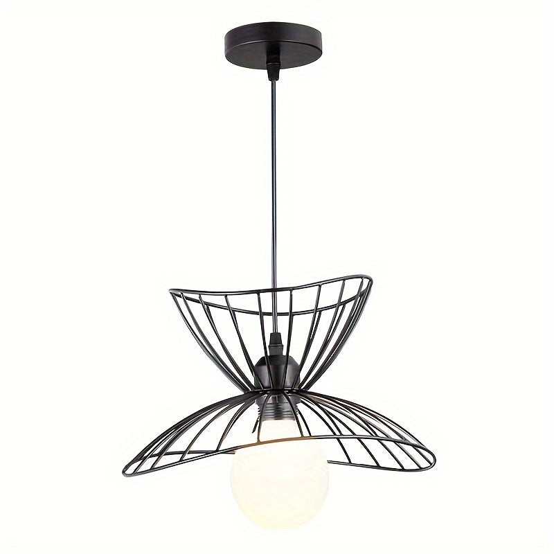 Verstellbare schwarze Pendelleuchte mit retro-industriellem Design | Temsk