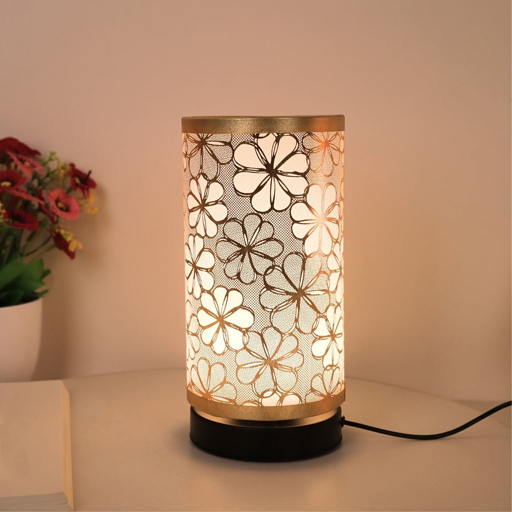 Florale USB-Tischlampe mit warmem Umgebungslicht für Wohnräume | Temsk