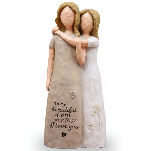 Cherished Mom And Daughter Figurine For Mother's Day Gift Decor Temsk