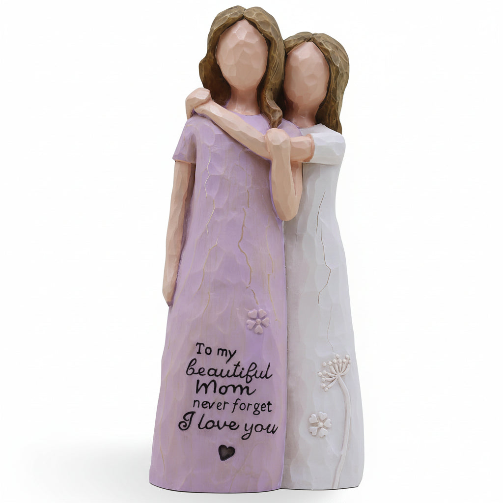 Cherished Mom And Daughter Figurine For Mothers Day Gift Decor | Temsk