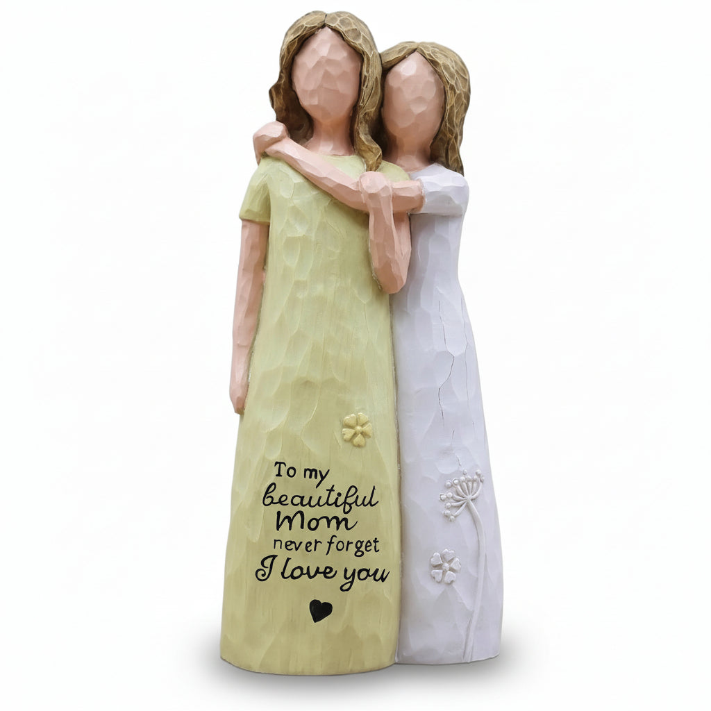 Cherished Mom And Daughter Figurine For Mothers Day Gift Decor | Temsk