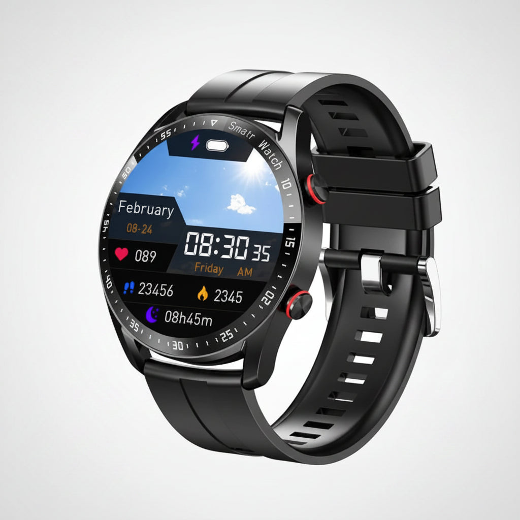 Smartwatch mit Herzfrequenzmesser und Fitness-Tracking | Temsk