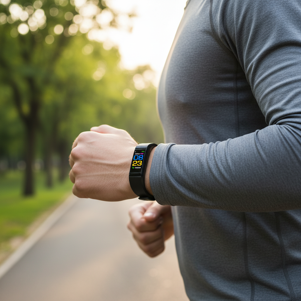 Smartwatch Fitness-Tracker mit Aktivitätsüberwachung am Handgelenk | Temsk