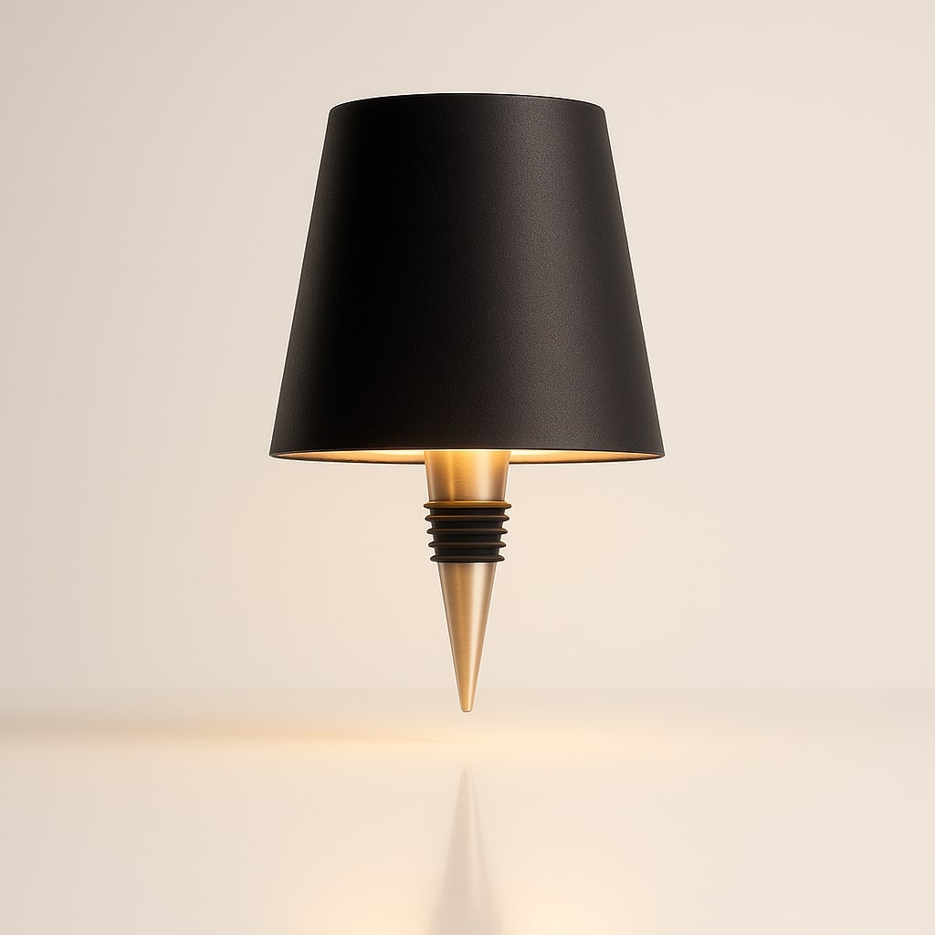 LumiFlasche Bottle Lamp With Rechargeable Battery For Cozy Home Lighting | Temsk