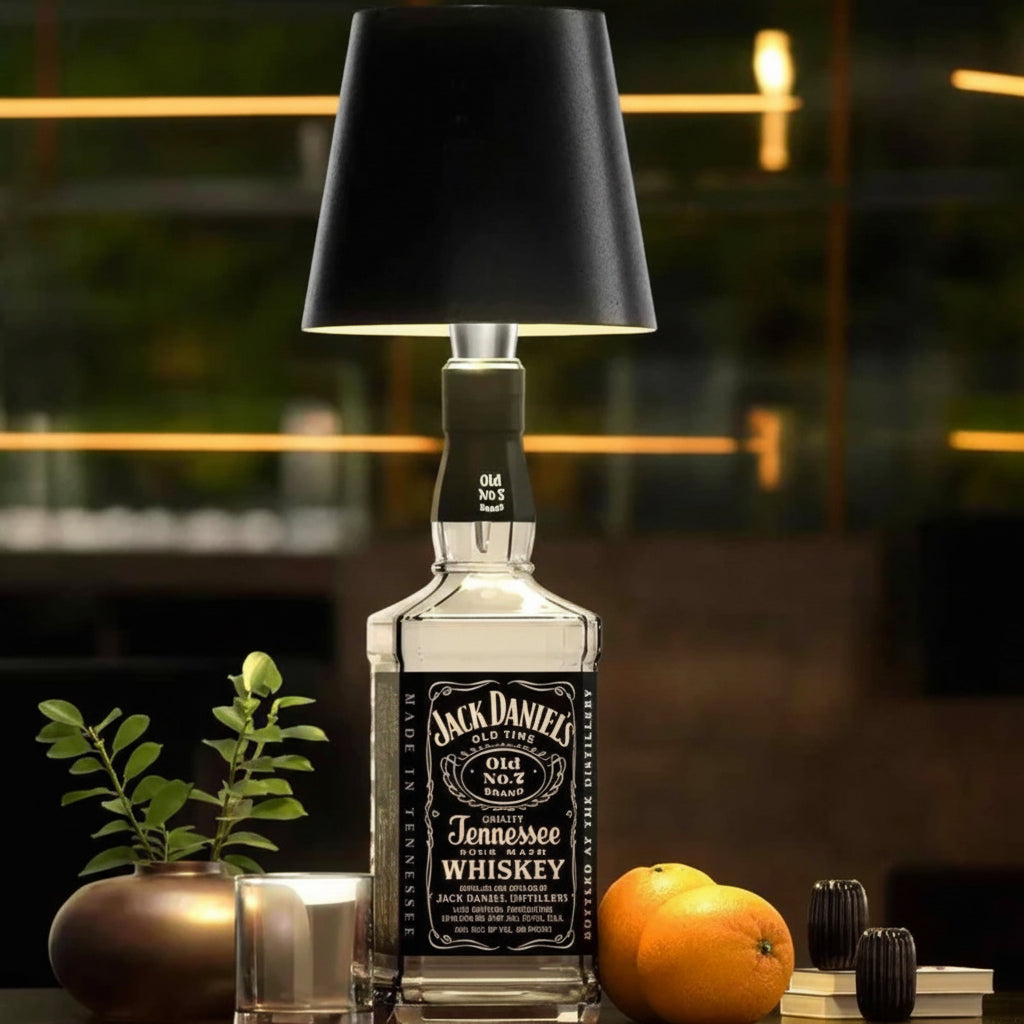 LumiFlasche Bottle Lamp With Rechargeable Battery For Cozy Home Lighting | Temsk