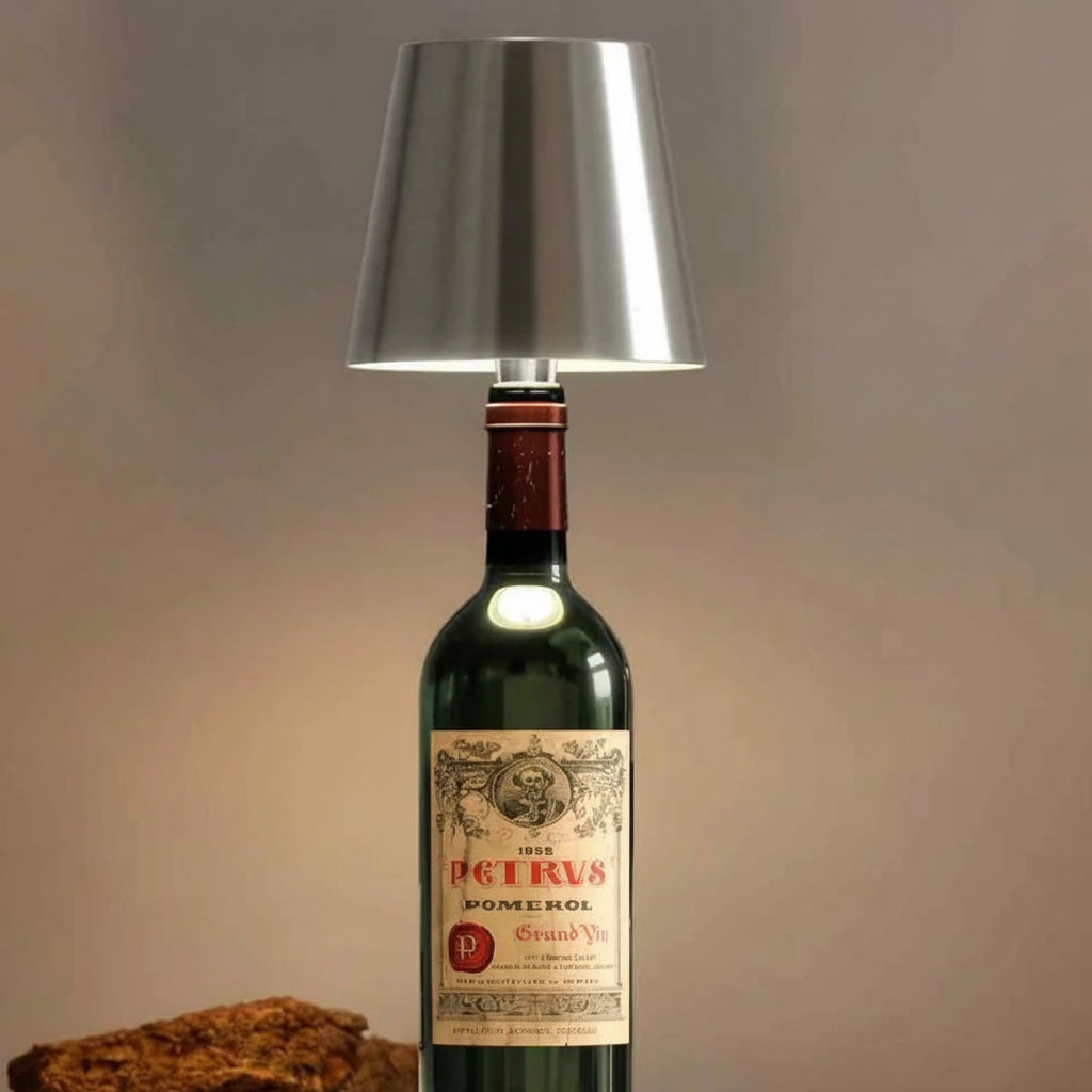 LumiFlasche Bottle Lamp With Rechargeable Battery For Cozy Home Lighting | Temsk