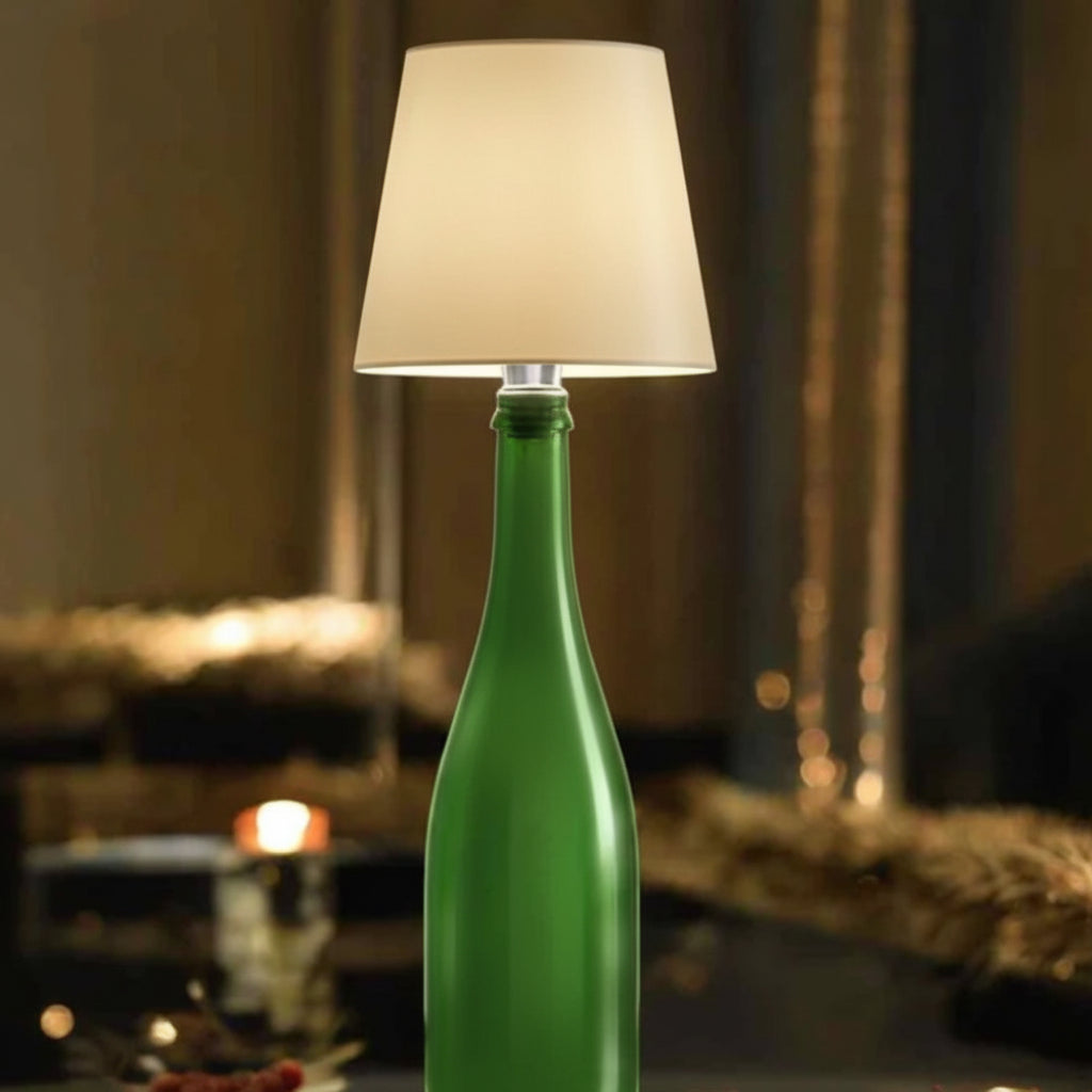 LumiFlasche Bottle Lamp With Rechargeable Battery For Cozy Home Lighting | Temsk