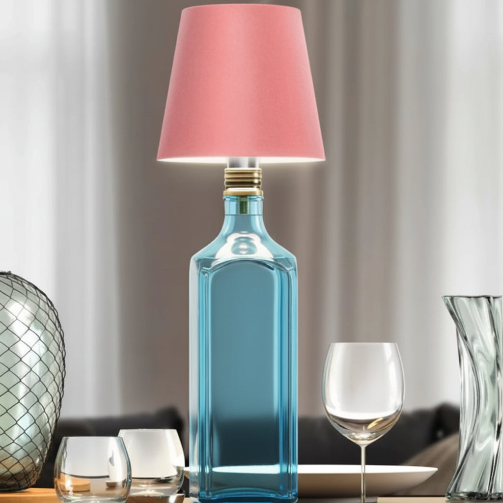 LumiFlasche Bottle Lamp With Rechargeable Battery For Cozy Home Lighting | Temsk