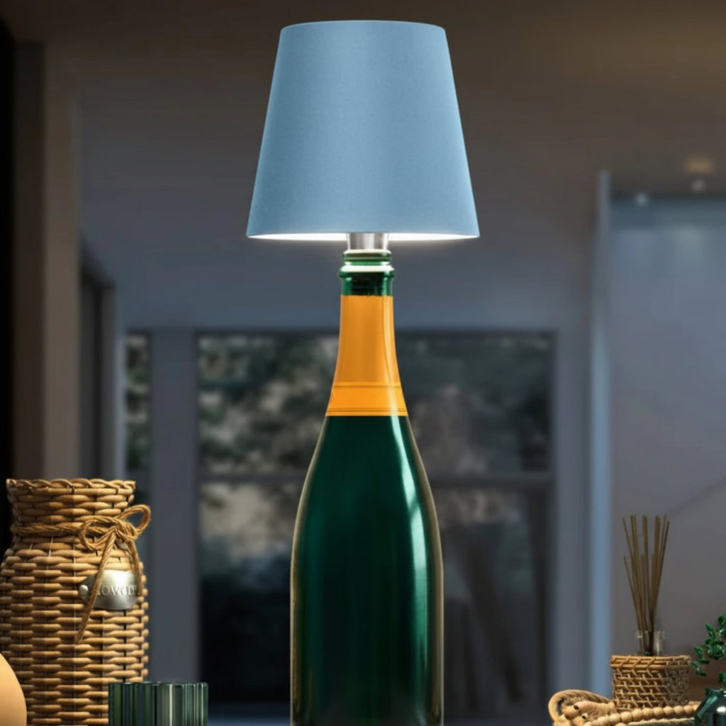 LumiFlasche Bottle Lamp With Rechargeable Battery For Cozy Home Lighting | Temsk
