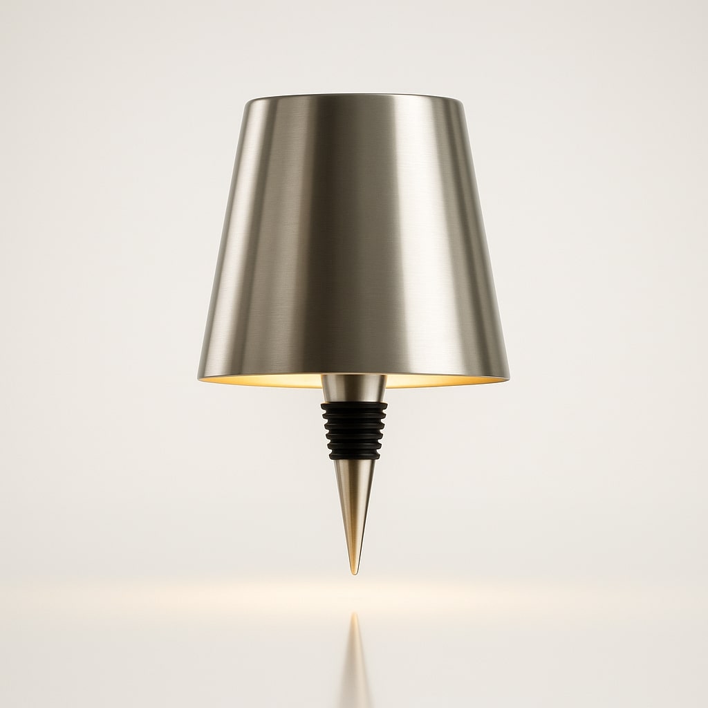 LumiFlasche Bottle Lamp With Rechargeable Battery For Cozy Home Lighting | Temsk