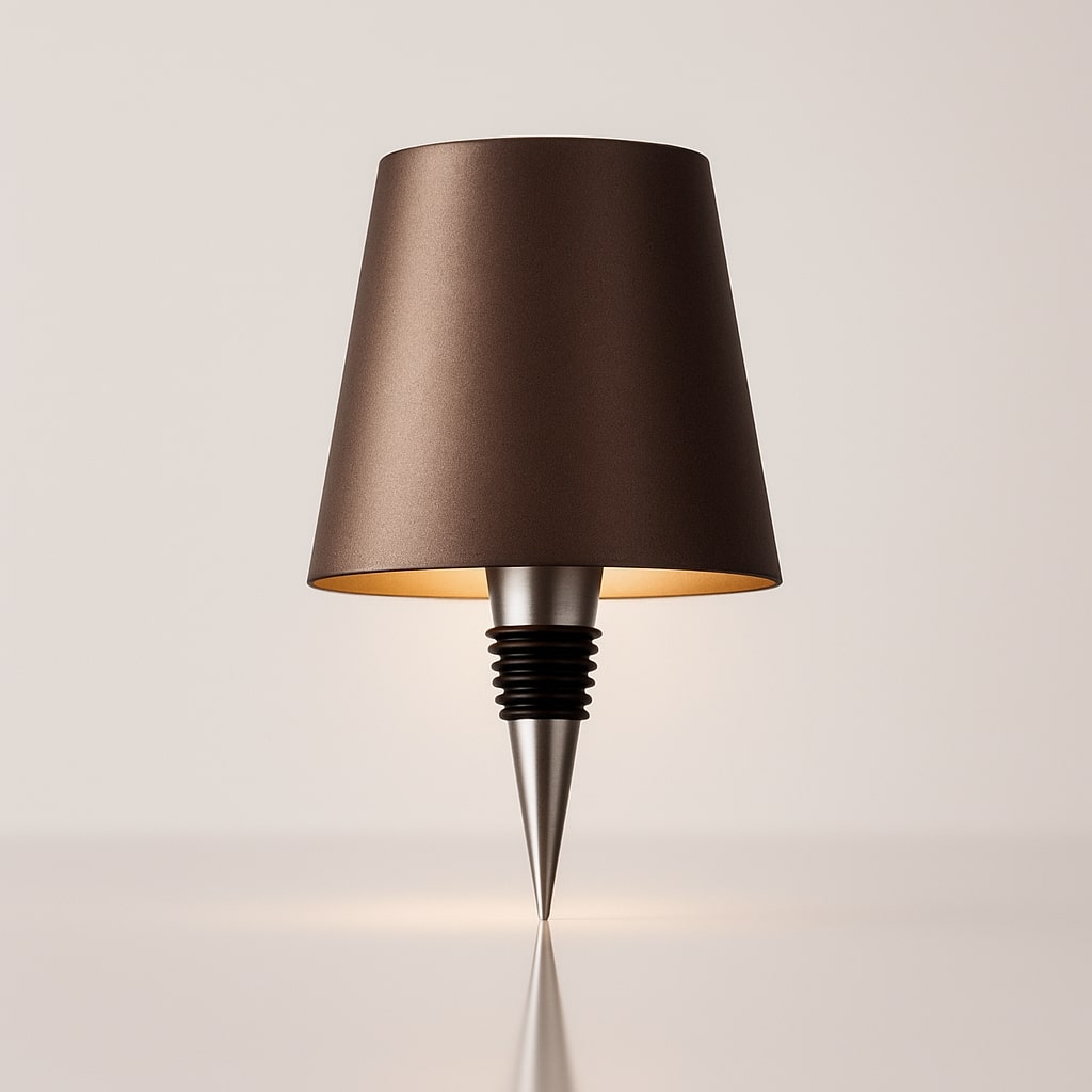 LumiFlasche Bottle Lamp With Rechargeable Battery For Cozy Home Lighting | Temsk
