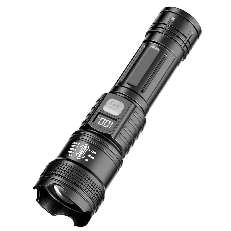 Outdoor LED Flashlight With Aluminum Body And Rechargeable Power | Temsk