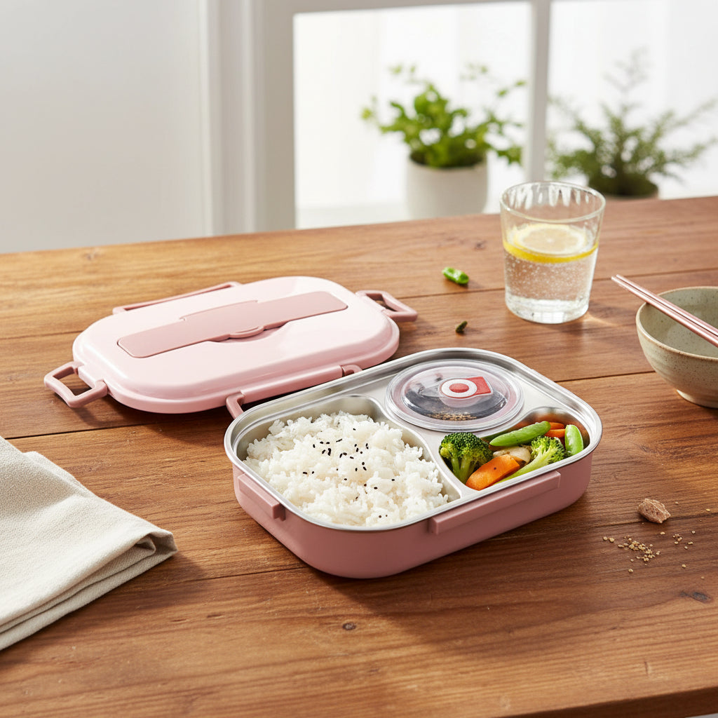 Isolierte Bento-Lunchbox zur Lebensmittelaufbewahrung und frischen Mahlzeiten unterwegs | Temsk