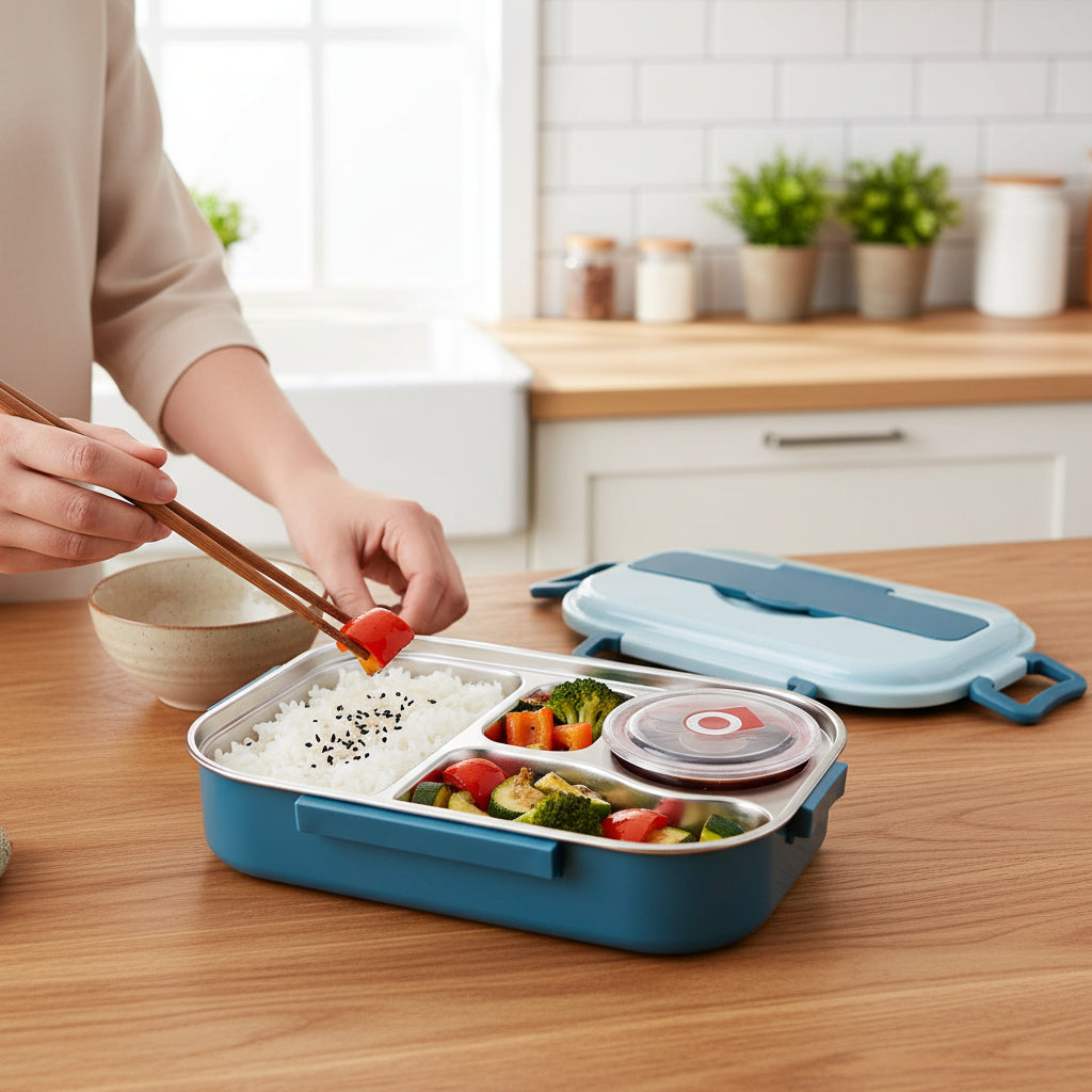 Isolierte Bento-Lunchbox zur Lebensmittelaufbewahrung und frischen Mahlzeiten unterwegs | Temsk