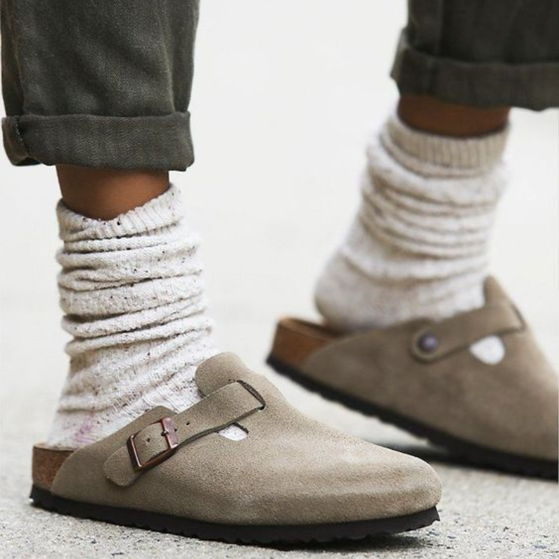 NovaLuxe Leather Slipper Unisex Boston Sandals Style | Temsk