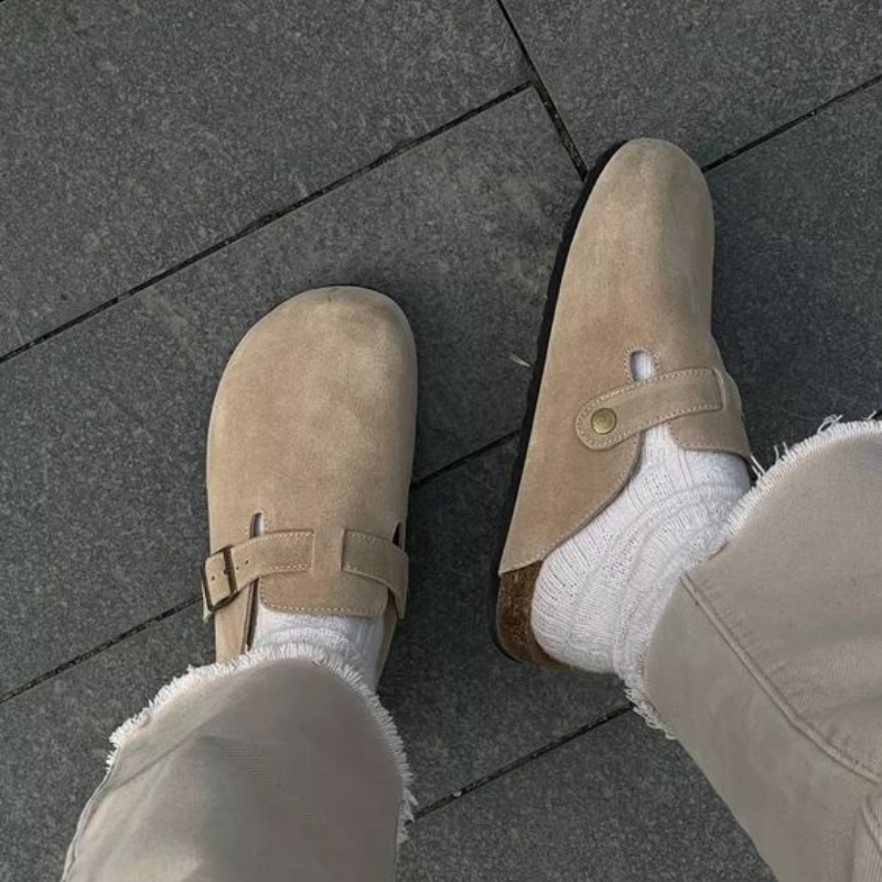 NovaLuxe Leather Slipper Unisex Boston Sandals Style | Temsk