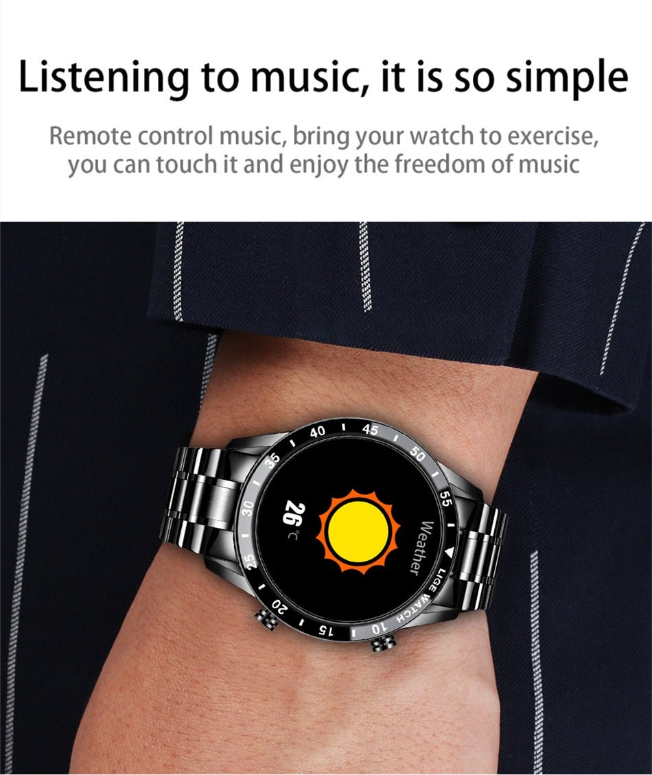 Aurelian Luxury Bluetooth Smartwatch With Full Touchscreen and Stainless Steel Band | Temsk