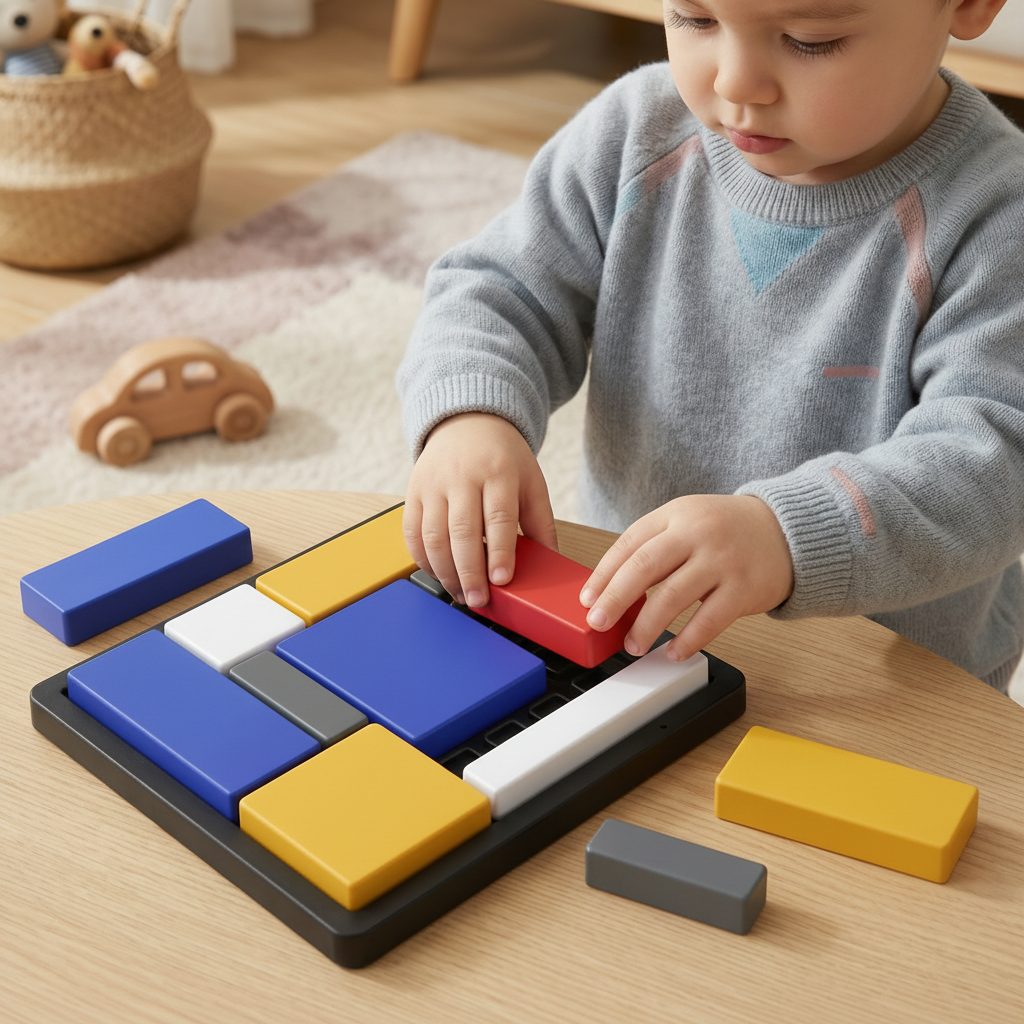 Holzpuzzle-Blöcke für Kinder, Formensortier- und Lernspielzeug | Temsk