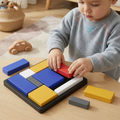 Holzpuzzle-Blöcke für Kinder, Formensortier- und Lernspielzeug | Temsk