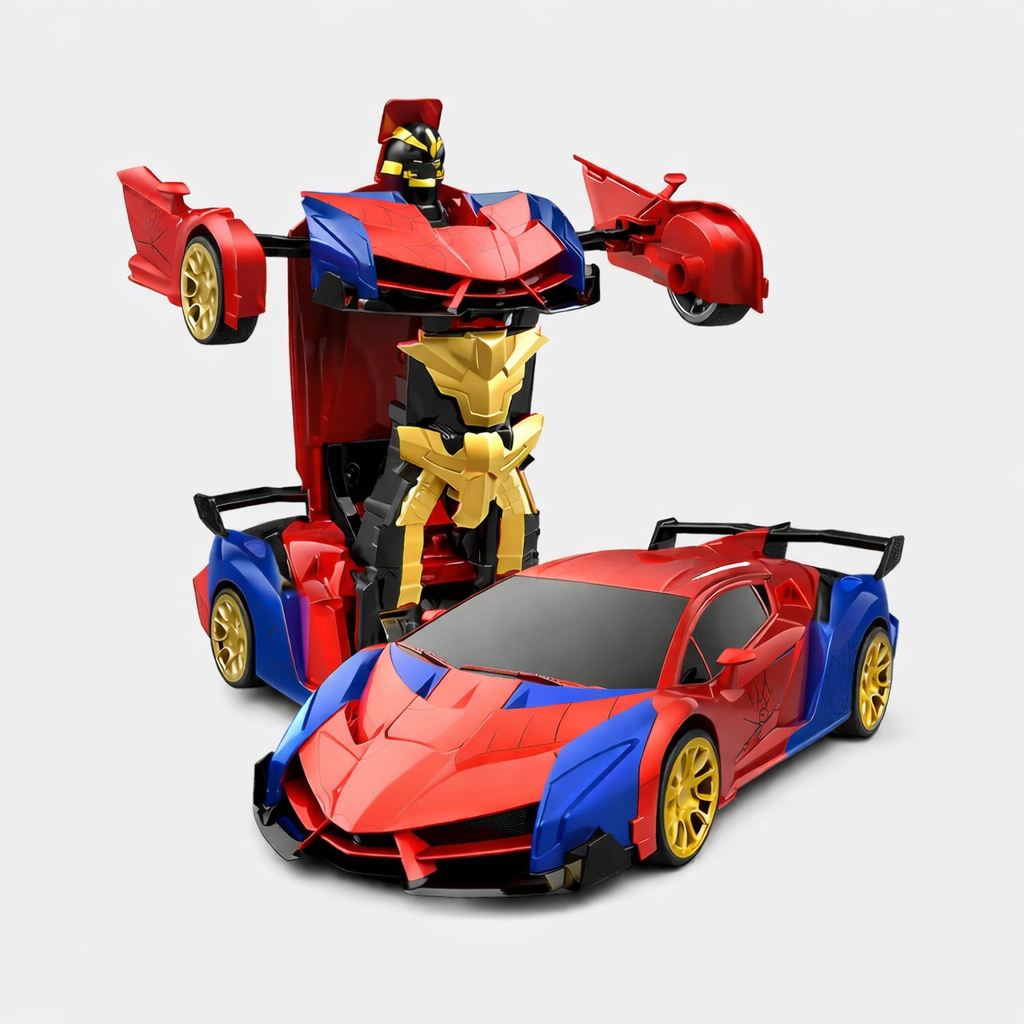 Remote Controlled Car Transforms Into Robot With LED Lights For Kids | Temsk