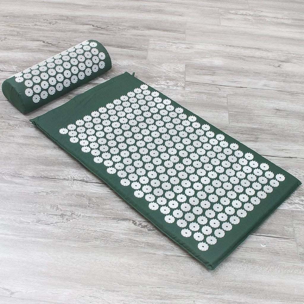 CalmFlow Acupressure Yoga Mat and Cushion Set for Natural Pain Relief and Relaxation | Temsk