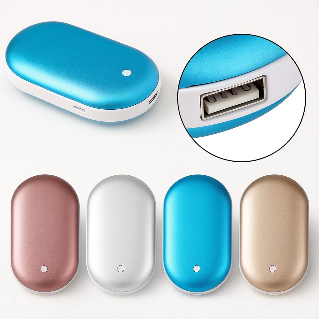 Compact Hand Warmer Doubles As Power Bank And Portable Heater | Temsk