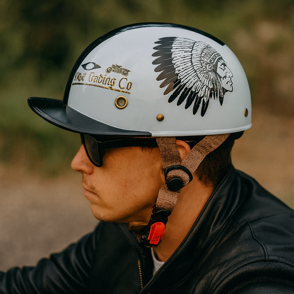 Halbgesicht-Motorradhelm mit Baseballkappen-Look | Temsk