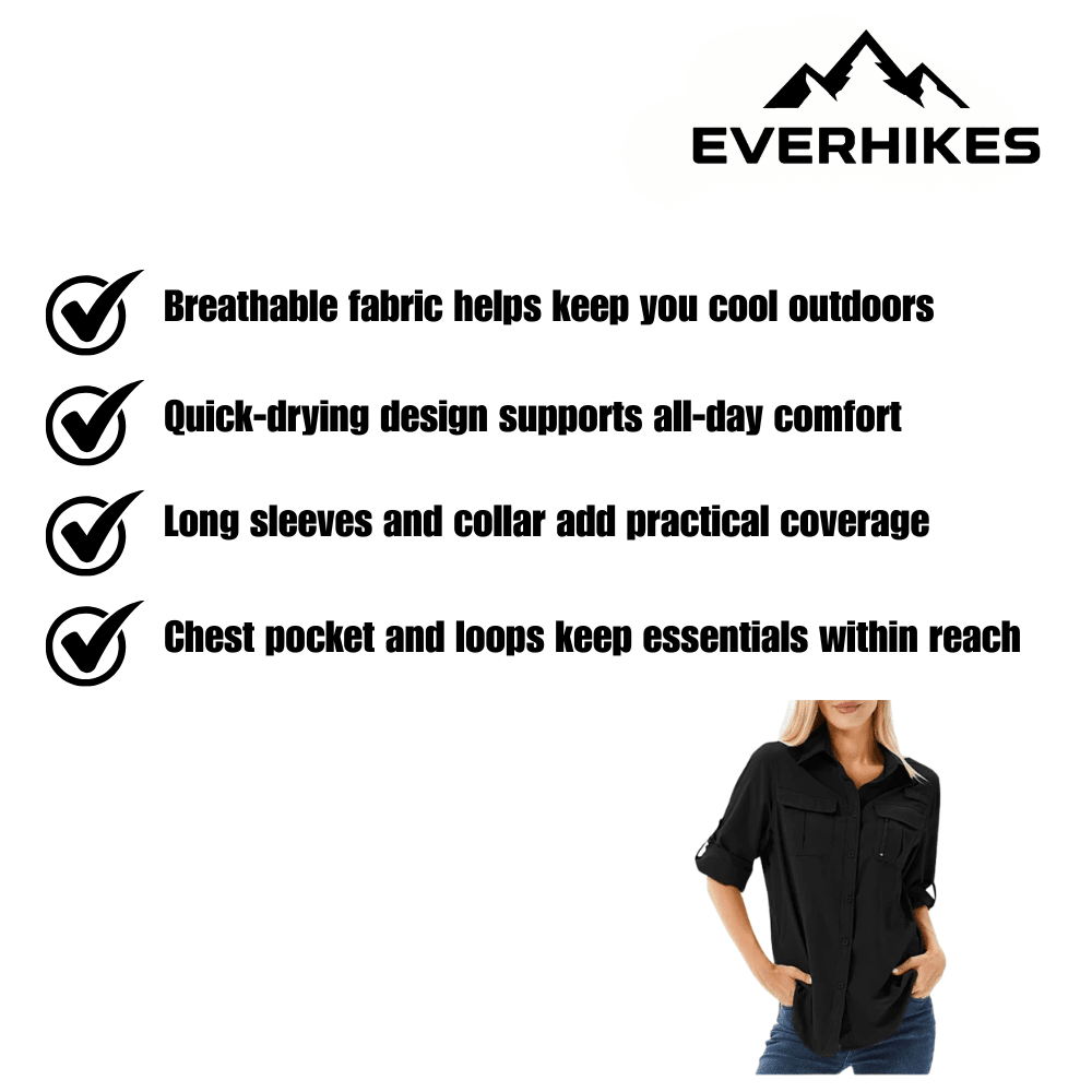 Wanderhemd – Leichtes, atmungsaktives Damen-Langarmshirt