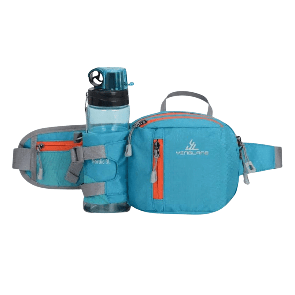 Bolsa de Cintura para Caminhada Leve e Resistente à Água com Suporte para Garrafa