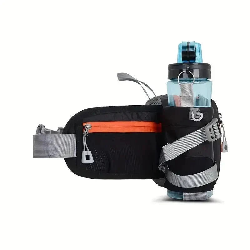 Bolsa de Cintura para Caminhada Leve e Resistente à Água com Suporte para Garrafa