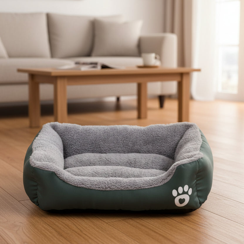 NoblePaw Luxurious Cotton Dog Bed For Stress Free Sleep | Temsk