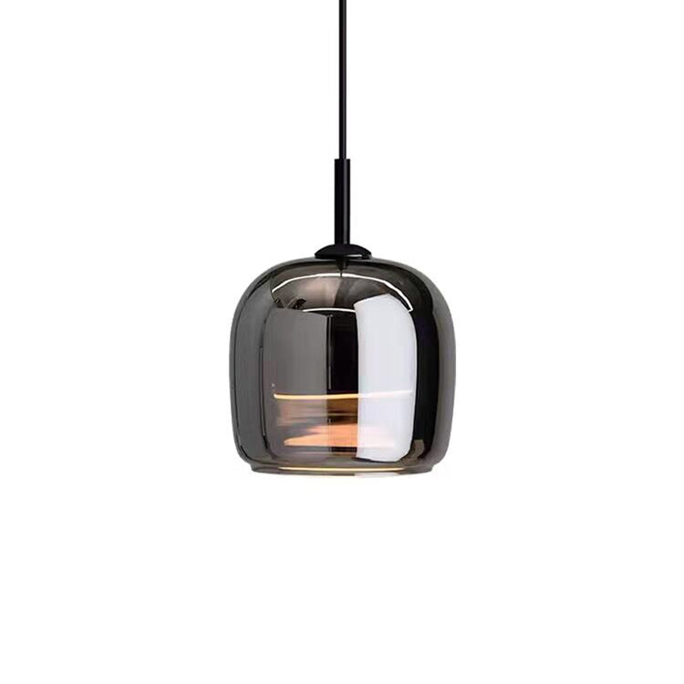 Nova Pendant Light In Black Glass For Contemporary Spaces | Temsk