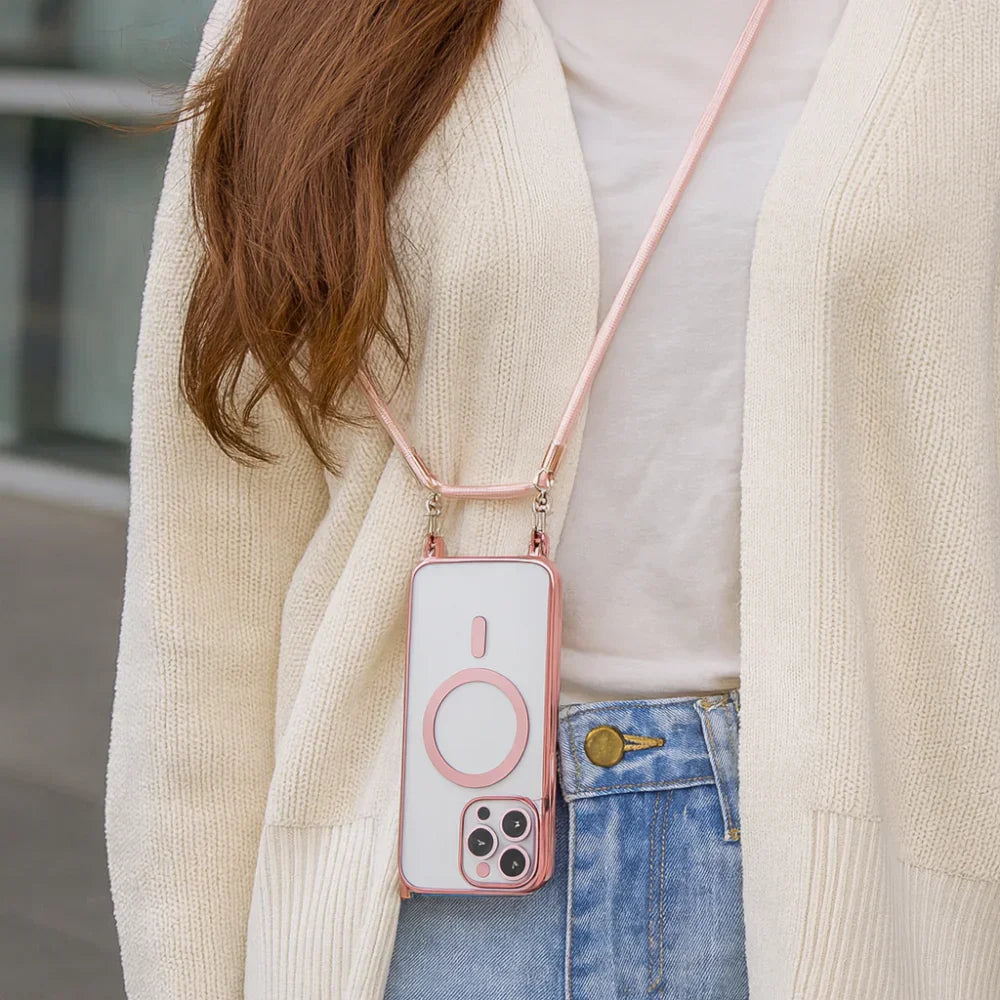 MagSafe Crossbody Phone Case With Lanyard Strap Cover | Temsk