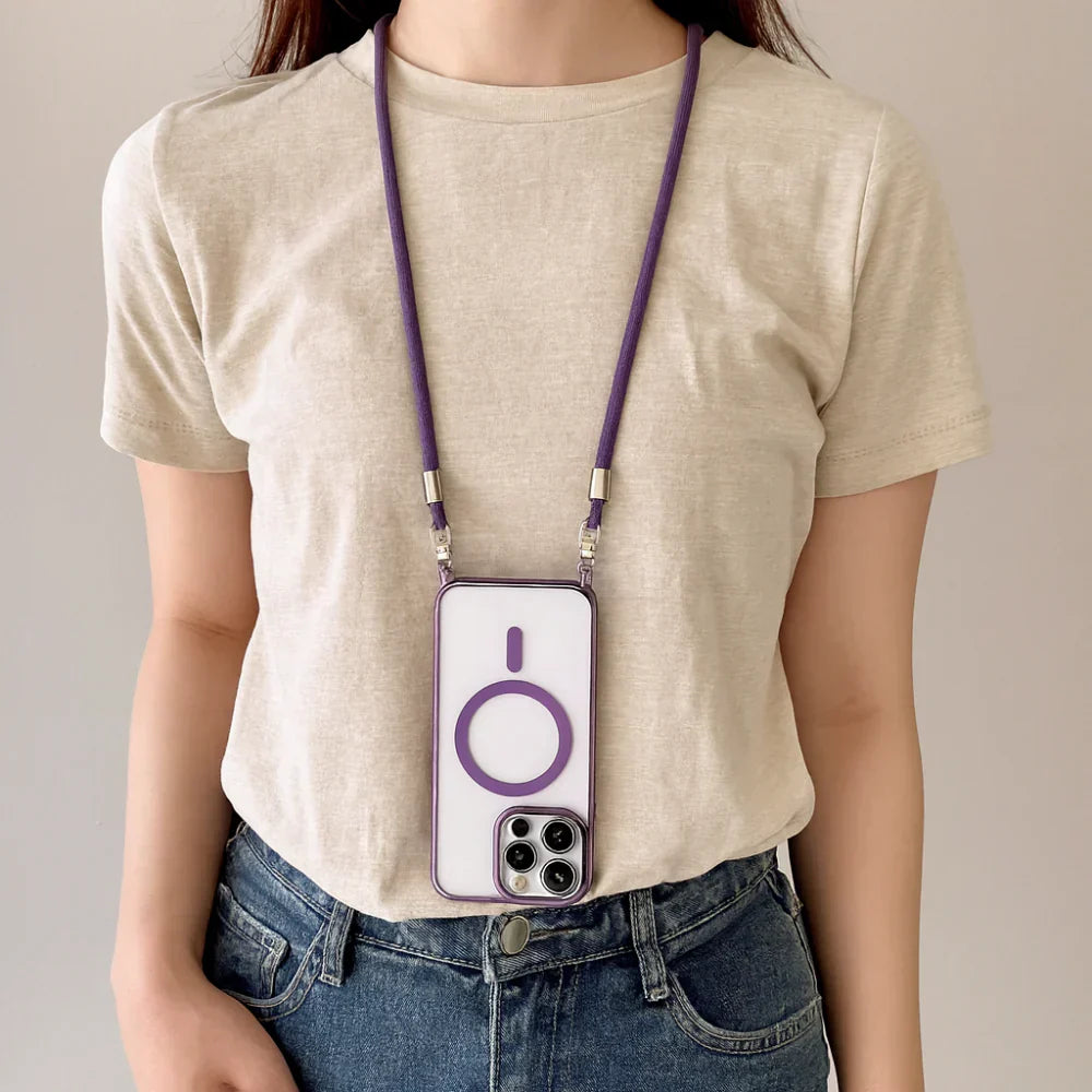 MagSafe Crossbody Phone Case With Lanyard Strap Cover | Temsk
