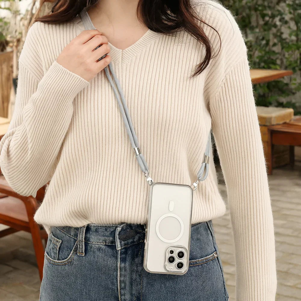 MagSafe Crossbody Phone Case With Lanyard Strap Cover | Temsk