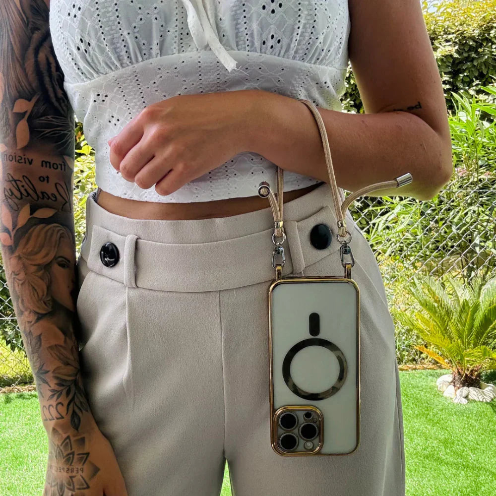 MagSafe Crossbody Phone Case With Lanyard Strap Cover | Temsk