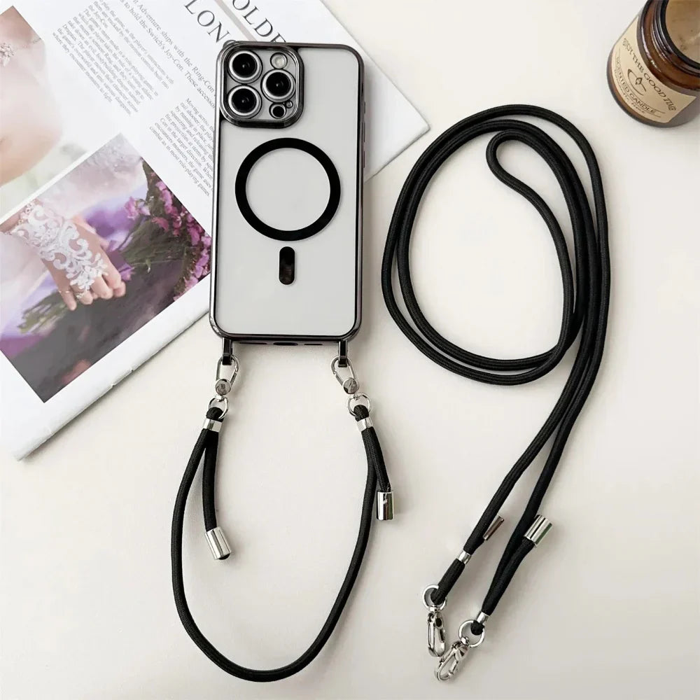 MagSafe Crossbody Phone Case With Lanyard Strap Cover | Temsk