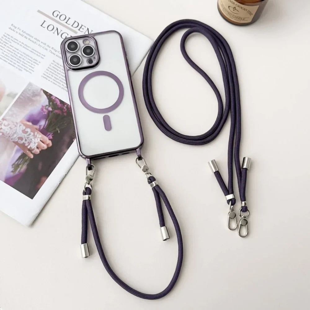 MagSafe Crossbody Phone Case With Lanyard Strap Cover | Temsk