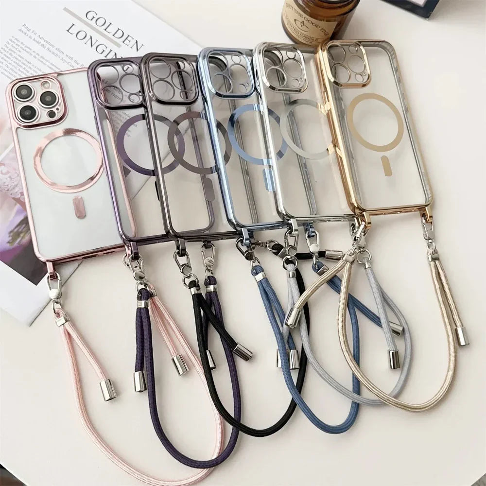 MagSafe Crossbody Phone Case With Lanyard Strap Cover | Temsk