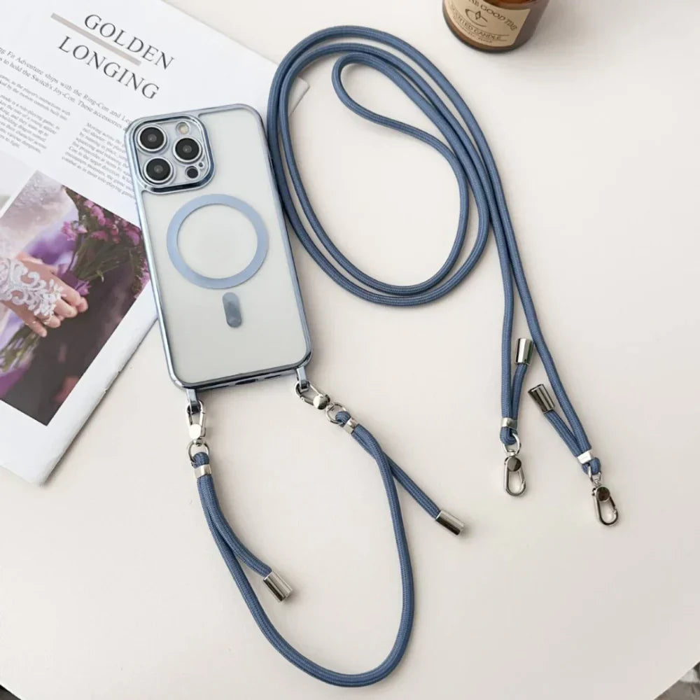 MagSafe Crossbody Phone Case With Lanyard Strap Cover | Temsk
