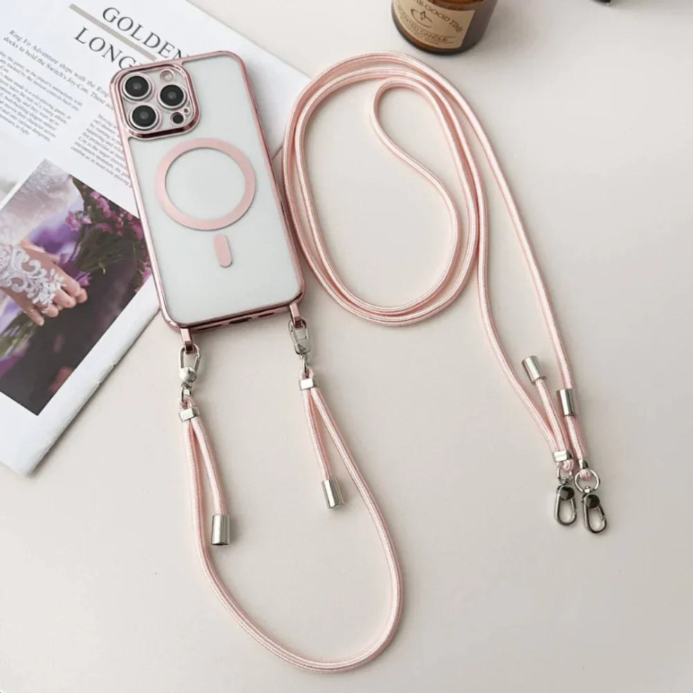MagSafe Crossbody Phone Case With Lanyard Strap Cover | Temsk