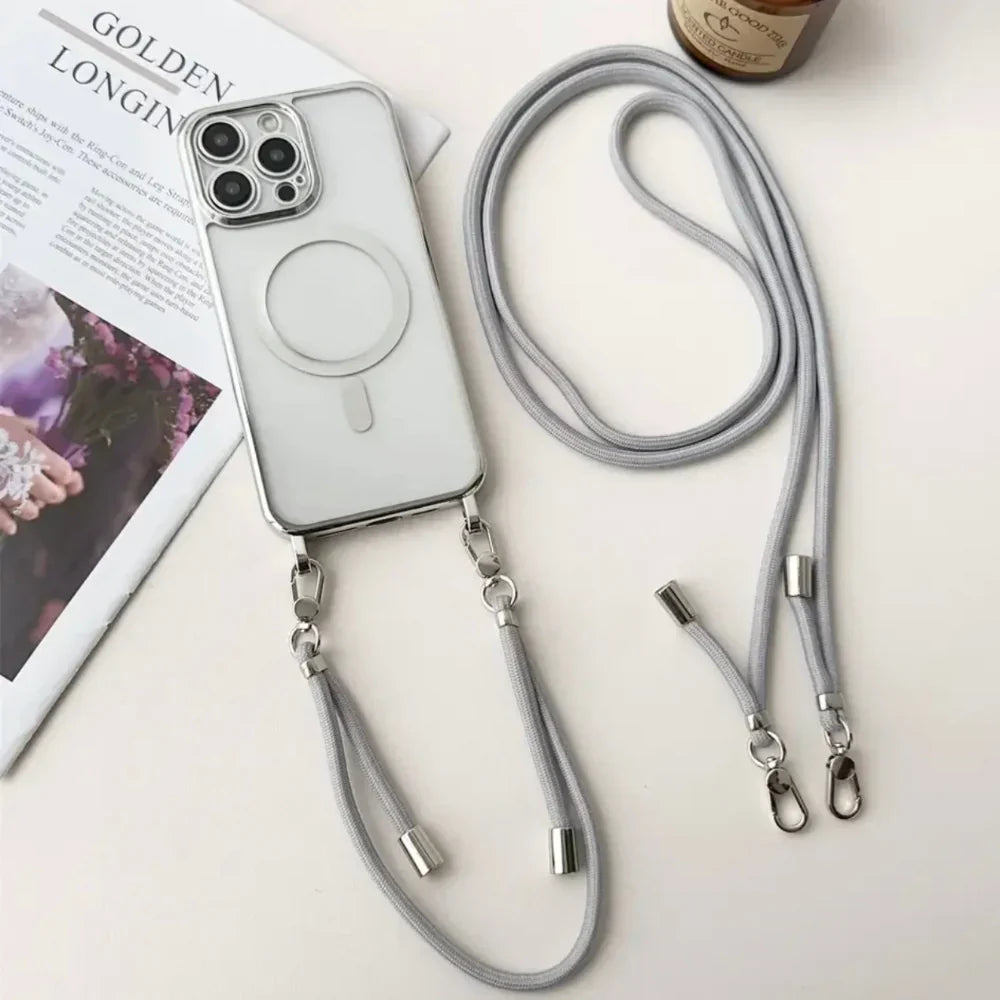 MagSafe Crossbody Phone Case With Lanyard Strap Cover | Temsk