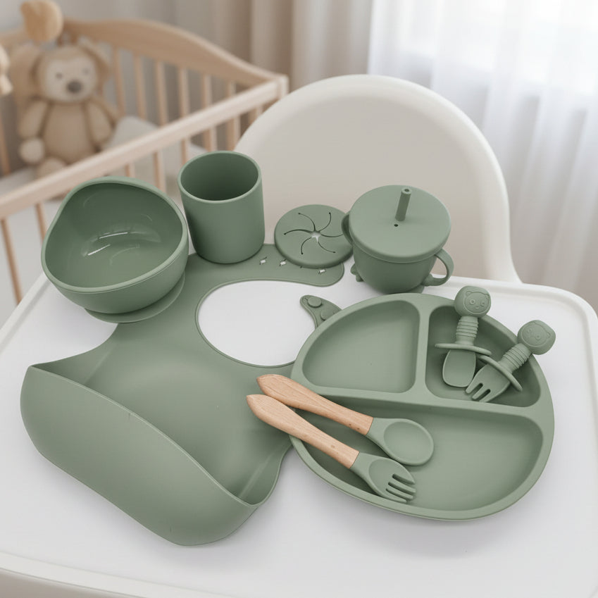 BrightNest Baby Dining Set BPA Safe Child-Friendly For Toddlers | Temsk