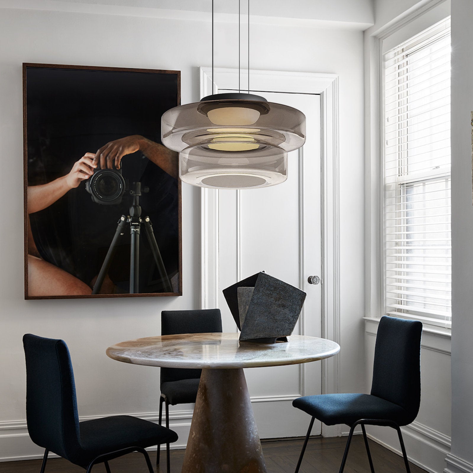 Bauhaus Glas-Pendelleuchte für Küche und Essbereiche | Temsk