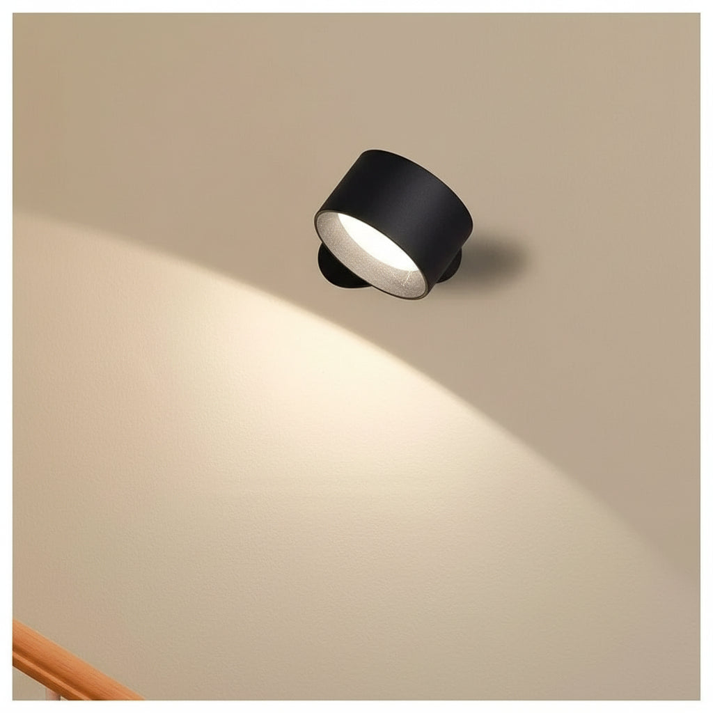 Verstellbare Wandleuchte mit magnetischer Halterung und wiederaufladbarer LED | Temsk